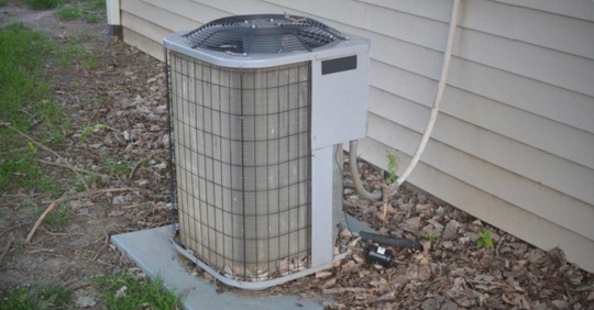 an old air conditioning unit