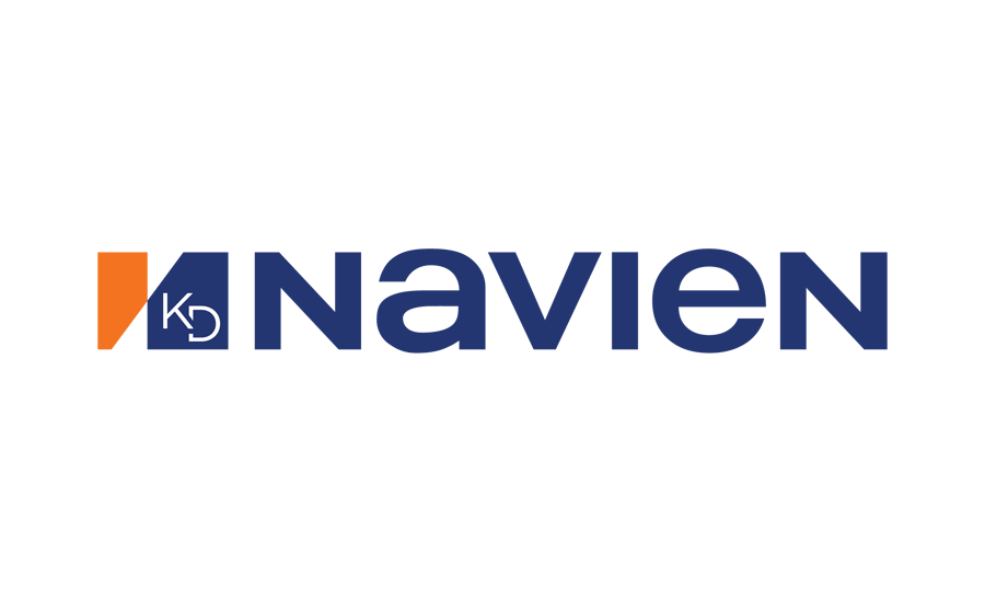NAVIEN logo in blue with an orange square icon